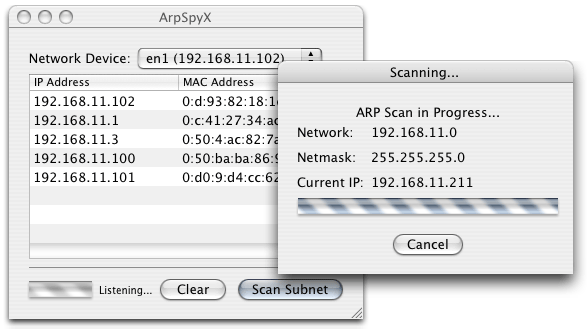 Screenshot of ArpSpyX